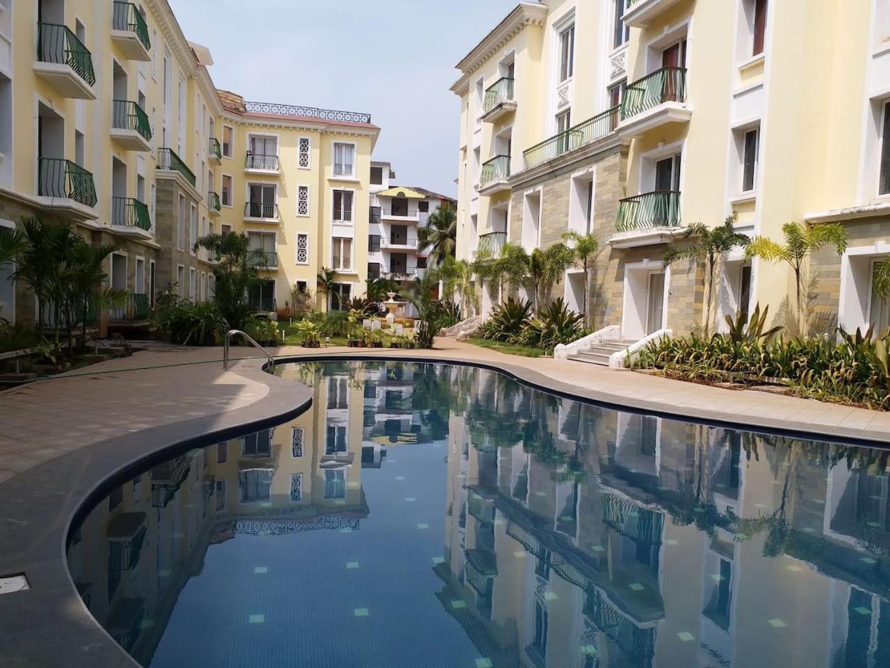 Areia De Goa, Comfort Stay Apartment Near Baga Beach Bagian luar foto